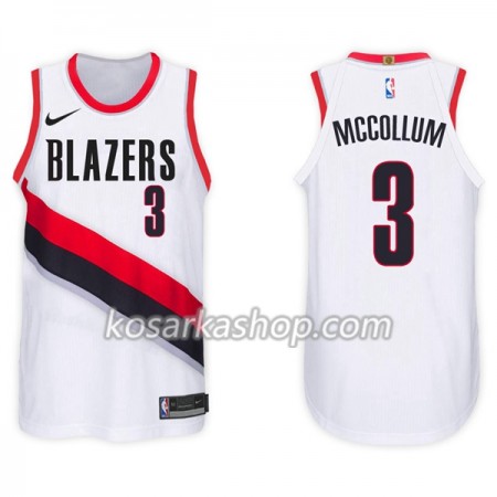 Dres Portland Trail Blazers CJ McCollum 3 Nike 2017-18 Bijela Swingman